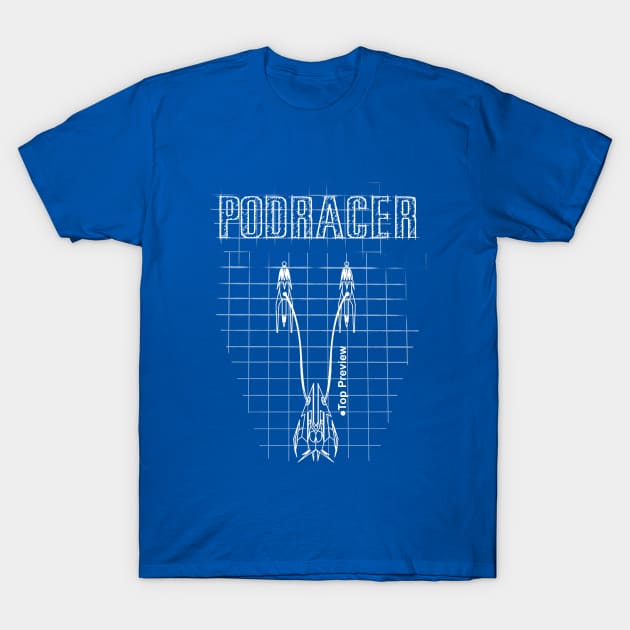 Podracer blueprint T-Shirt by Clathrus